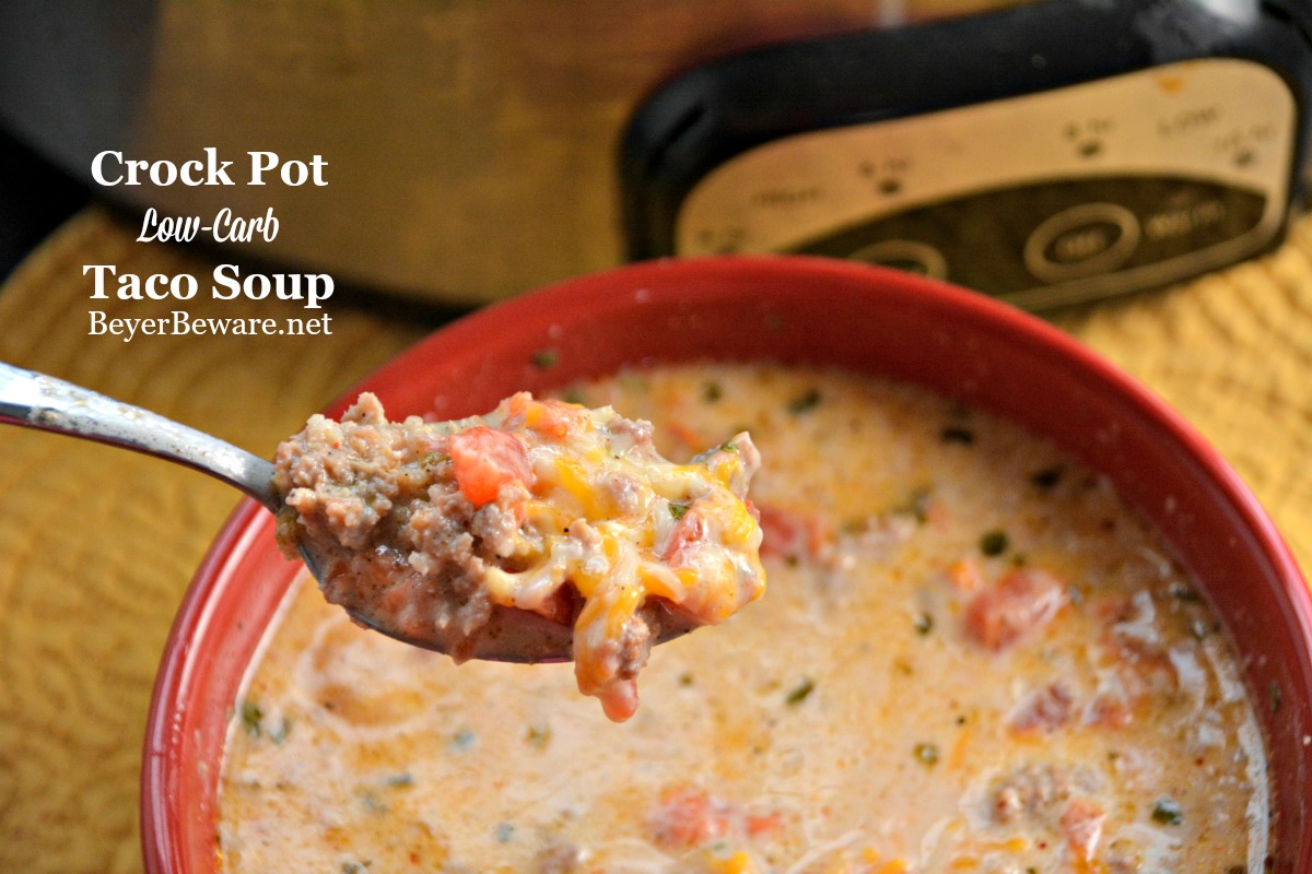 Whether you are eating low-carb or gluten-free, this crock pot low-carb taco soup recipe is sure to be loved regardless of if you are on a diet or not.