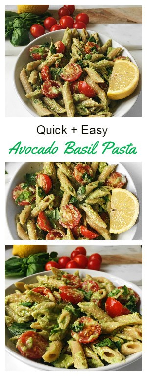 Quick and Easy Basil Avocado Pasta Recipe