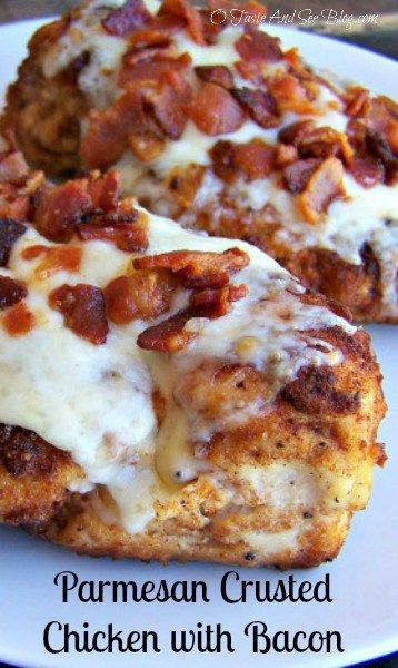 Parmesan Crusted Chicken with Bacon