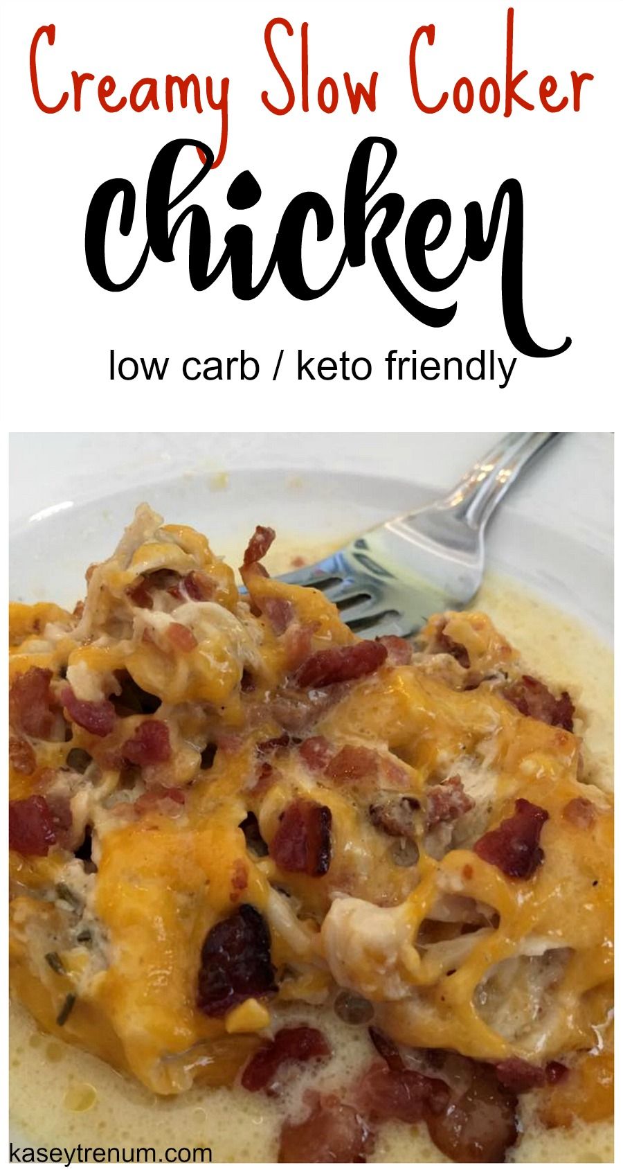 Slow Cooker Cheesy Chicken Recipe with Bacon