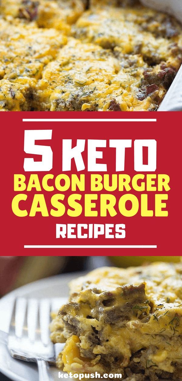 5 Keto Bacon Hamburger Casserole Recipes