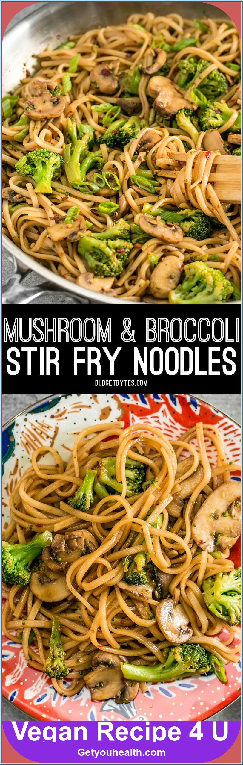 Easy Mushroom Broccoli Stir Fry Pasta Recipe