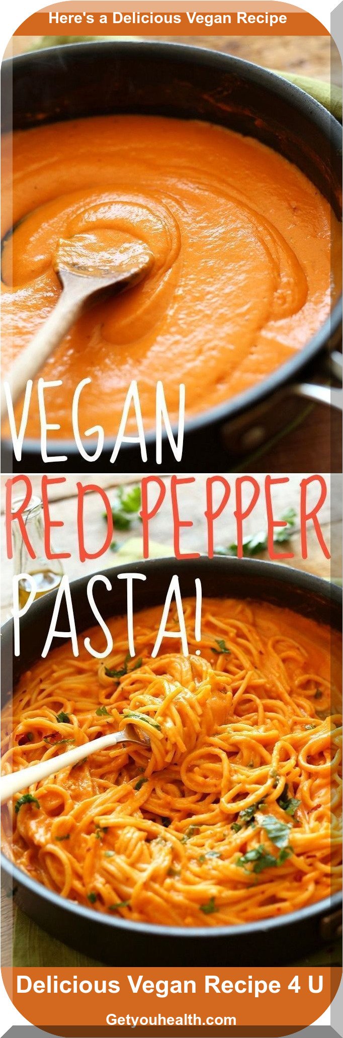 Vegan Roasted Red Pepper Pasta