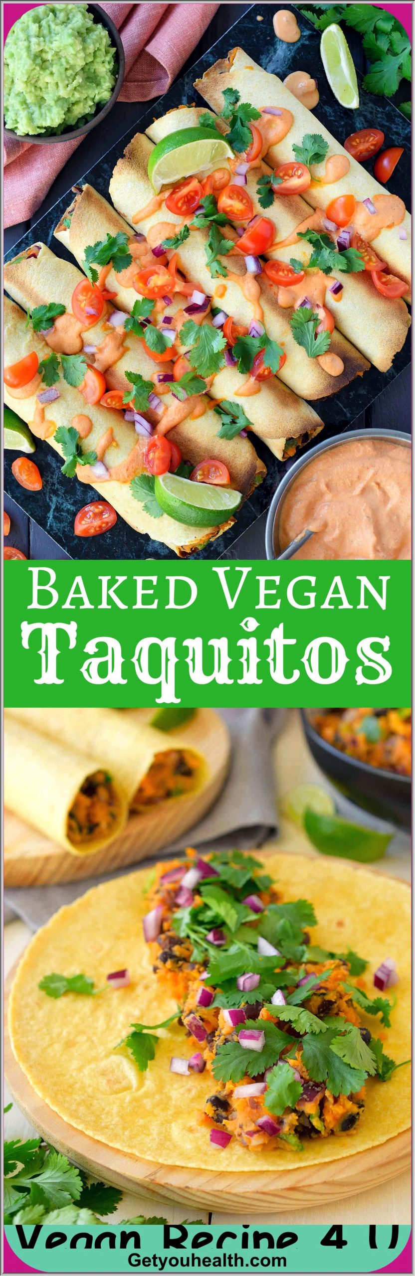 Baked Vegan Taquitos Recipe