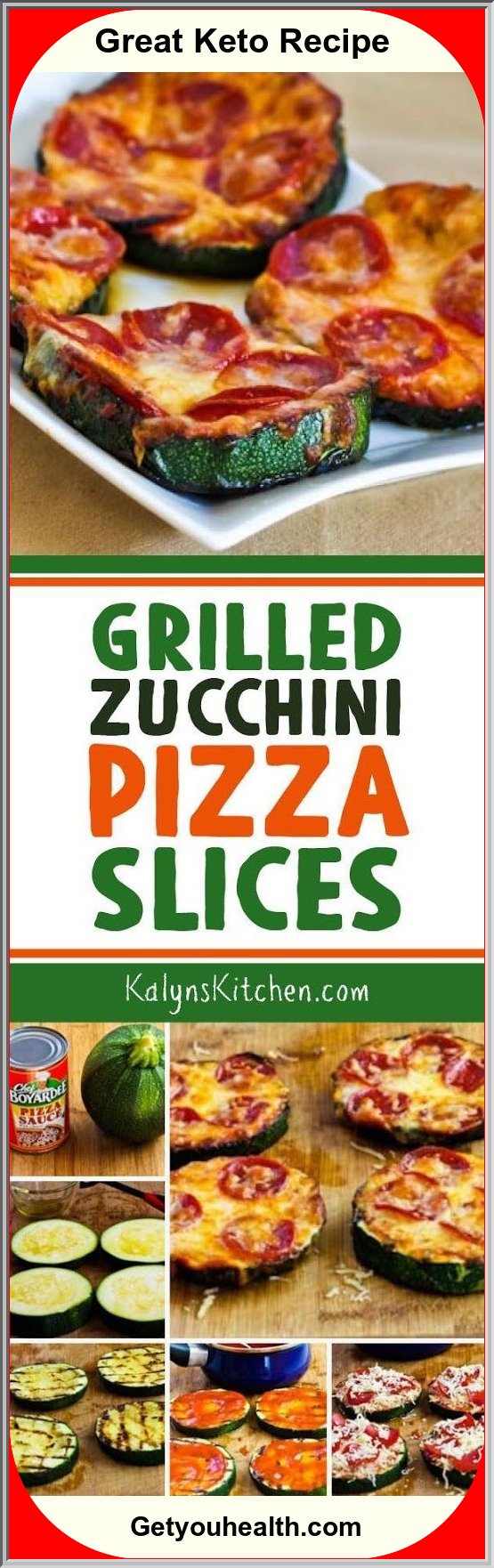 Grilled Zucchini Pizza Slice Recipe