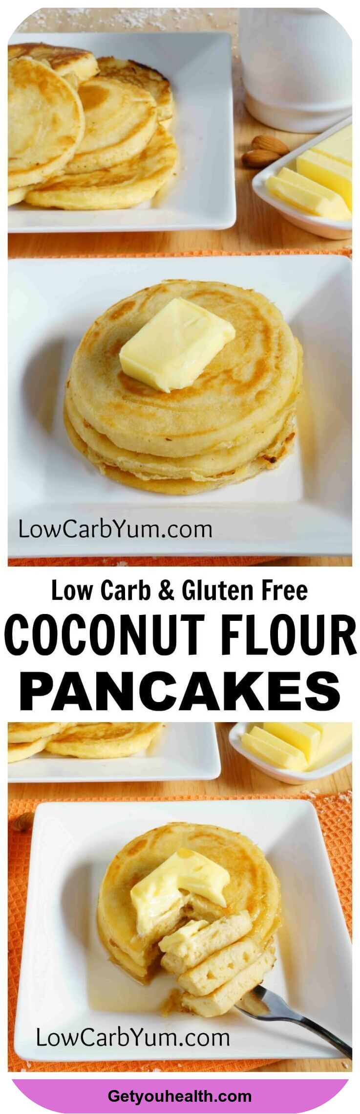 Low Carb Coconut Flour Pancakes Recipe