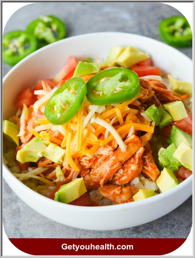 Keto Chicken Enchilada Bowl Recipe