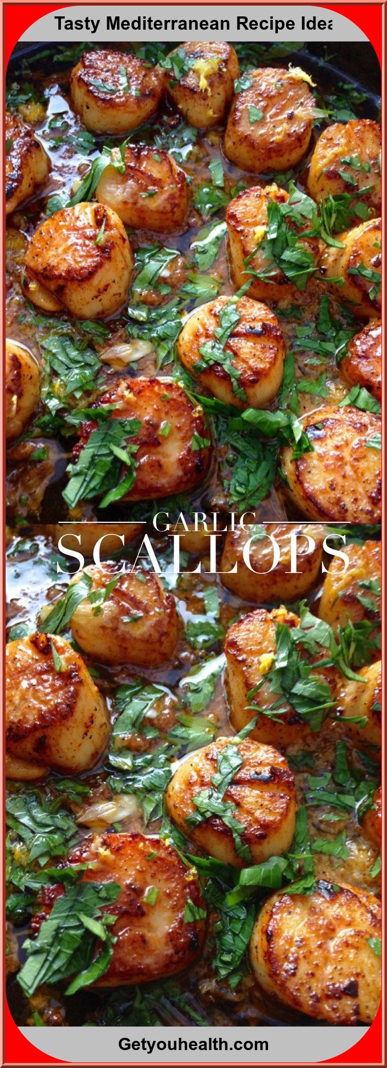 Healthy Garlic Scallops Recipe