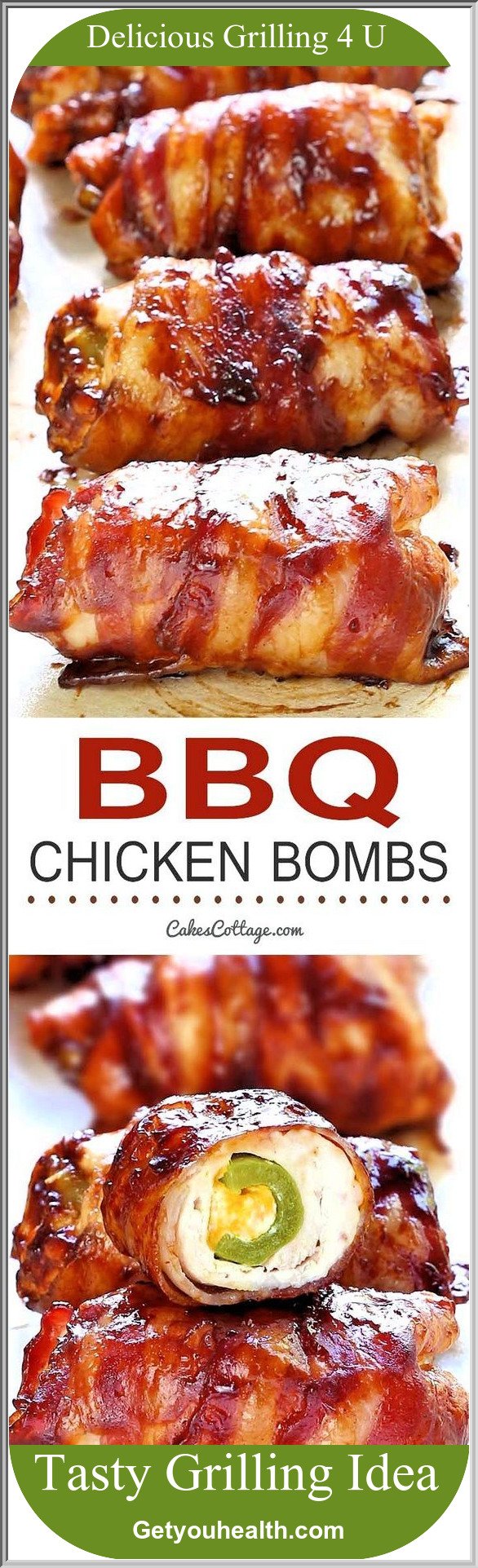 Bacon BARBEQUE Chicken Bombs