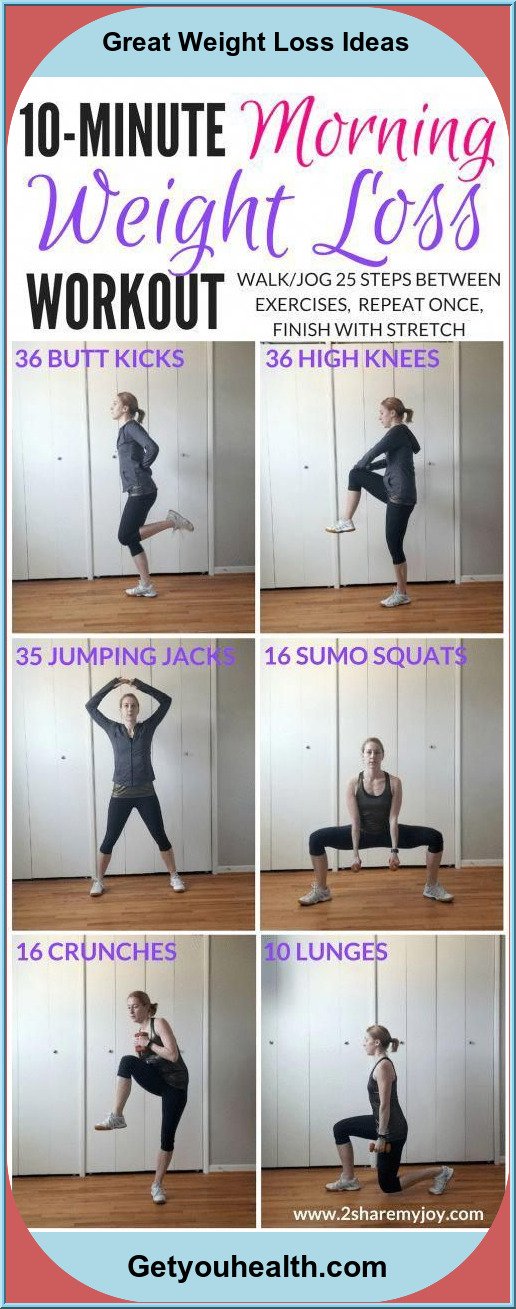 10 Minute Early Morning Weight Reduction Workout