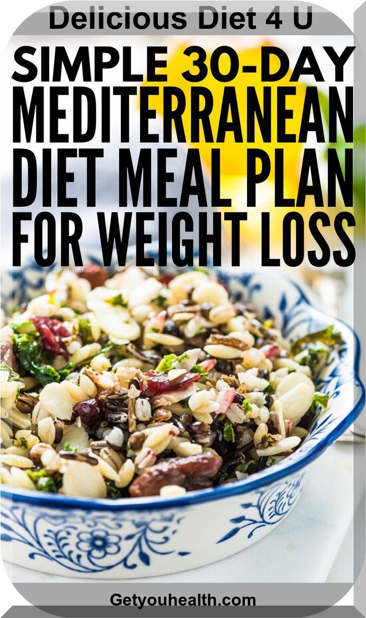 30-Day Mediterranean Diet Plan Meal Strategy for Weight Reduction