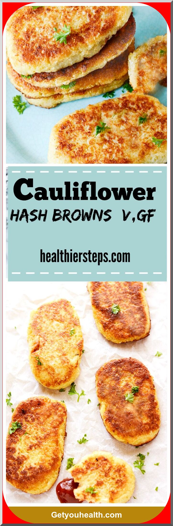 Gluten-Free Vegan Cauliflower Hash Browns