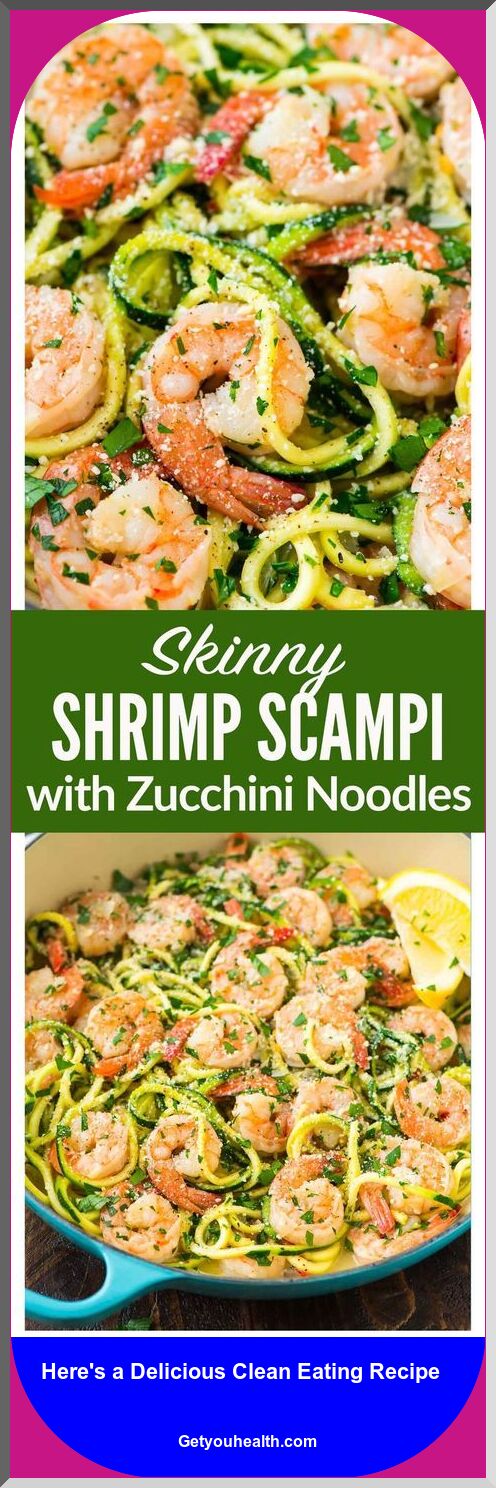 Healthy Shrimp Scampi with Zucchini Noodles