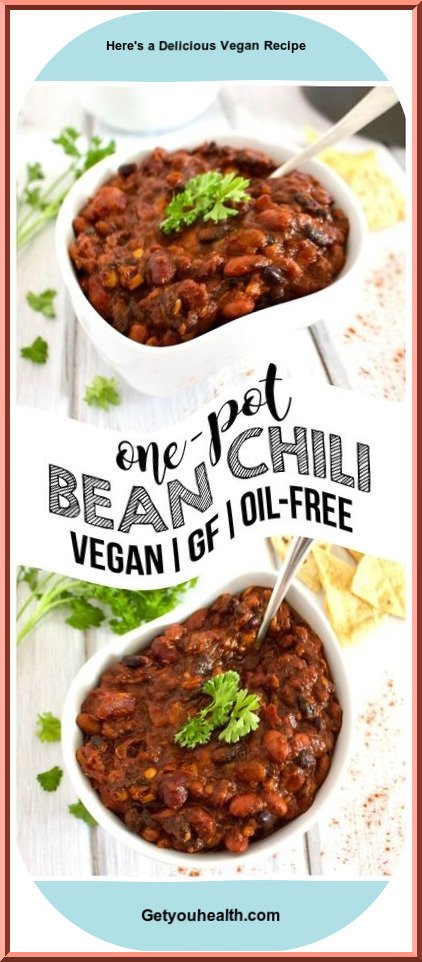 Vegan One-Pot Bean Chlii Recipe