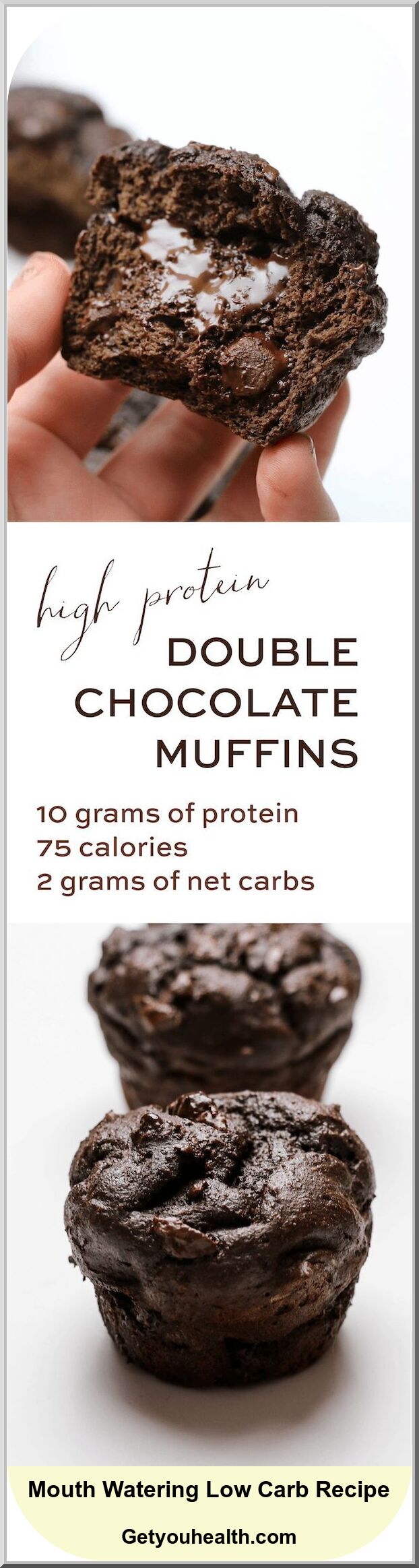 High Protein Double Chocolate Muffins