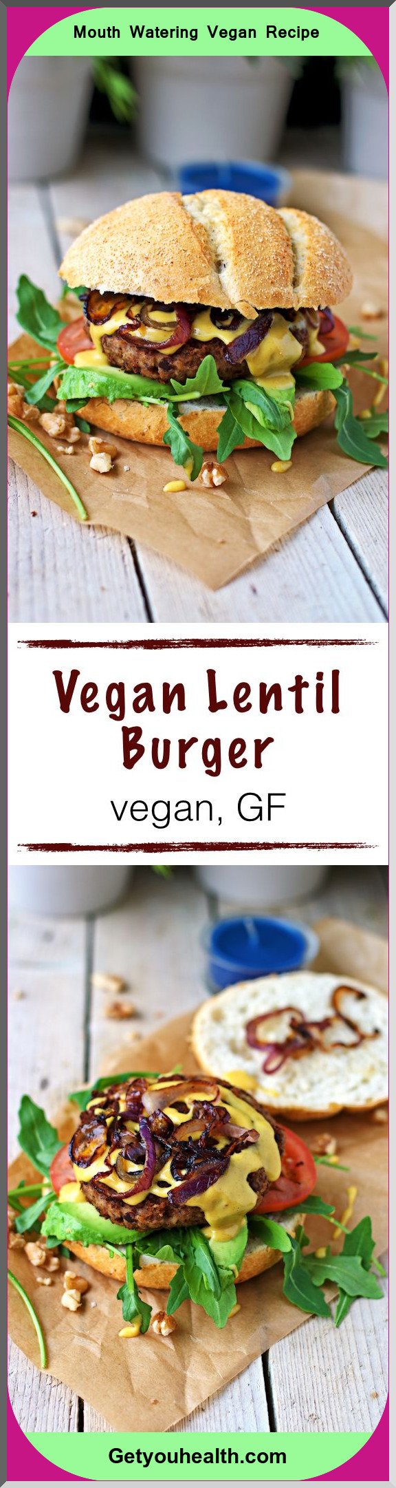 Vegan Lentil Hamburger Recipe