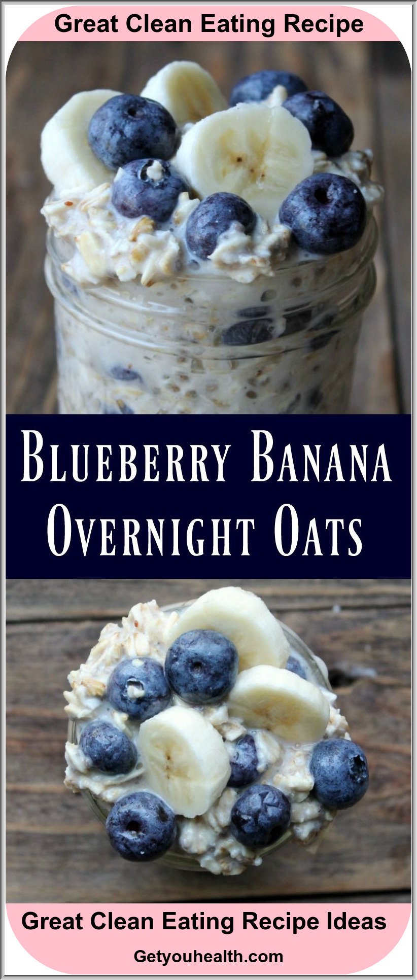 Juicy Blueberry Banana Overnight Oats Recipe