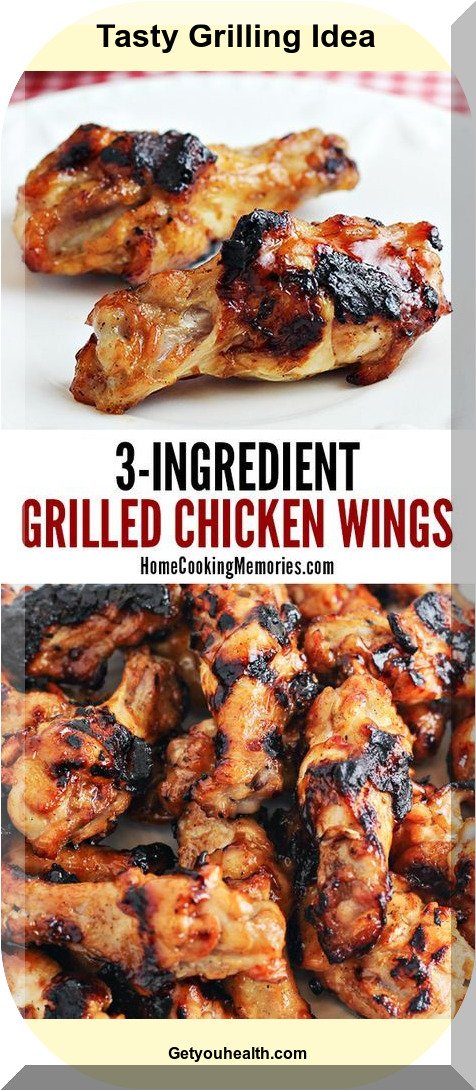 3 Ingredient Grilled Chicken Wings Dish