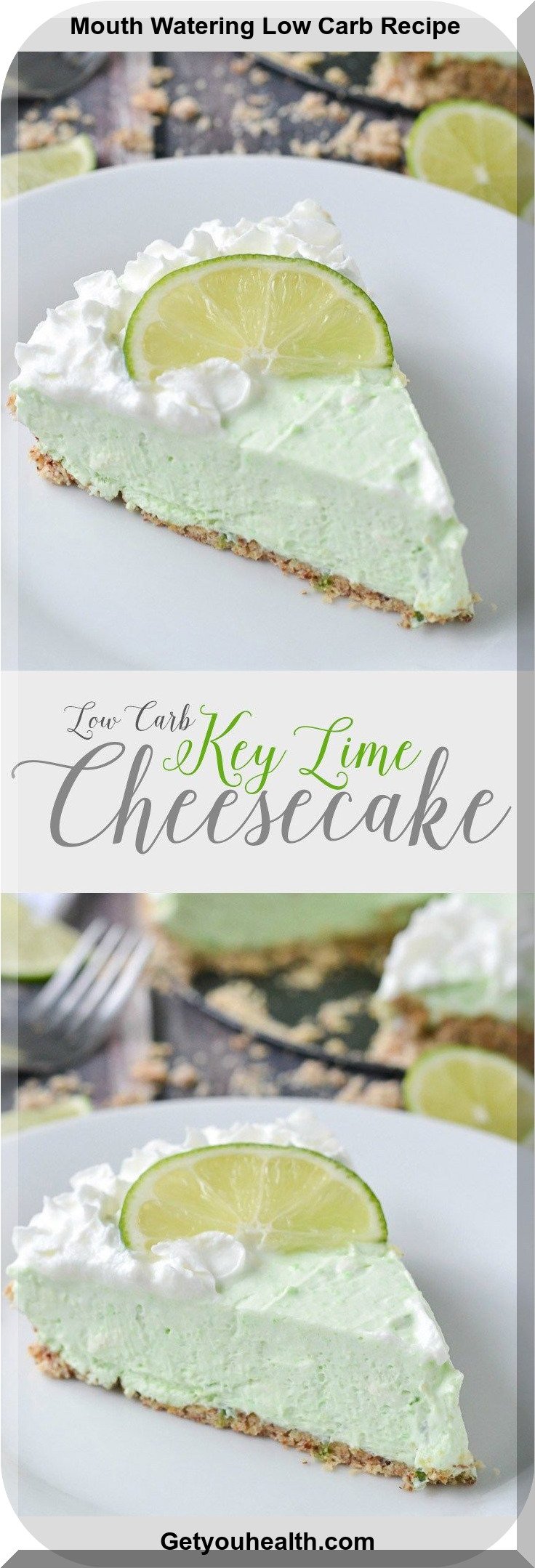 Low Carbohydrate Secret Lime Cheesecake