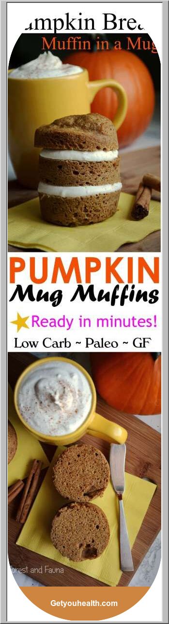 Low Carb Pumpkin Muffin In A Mug