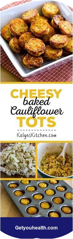 Low-Carb Cheesy Baked Cauliflower Tots