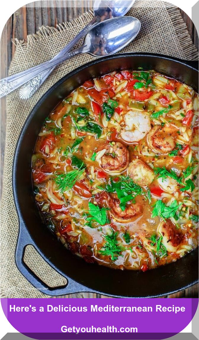 Orzo Soup with Shrimp Mediterranean Recipe