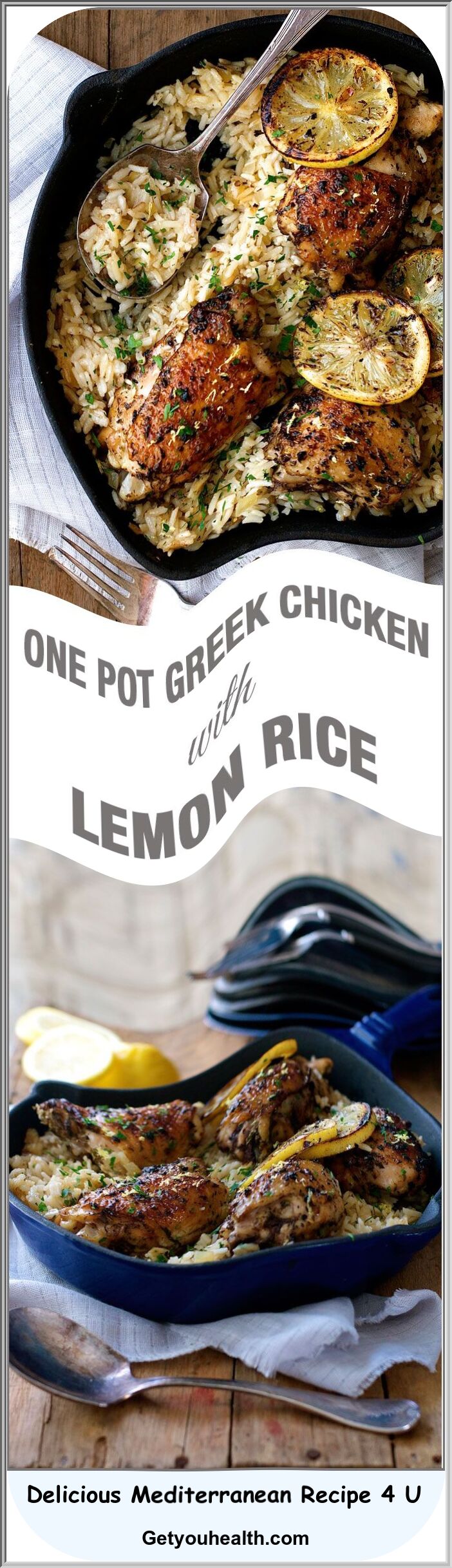 One Pot Greek Chicken & Lemon Rice Recipe