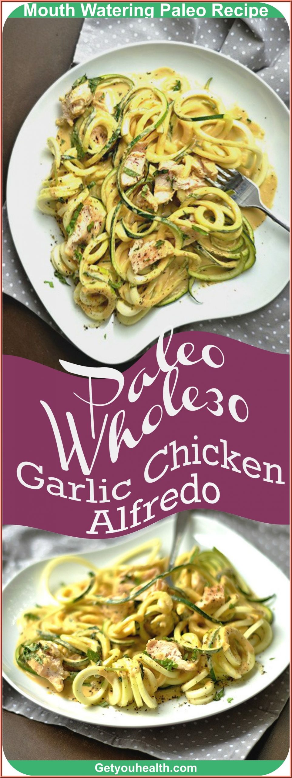 Paleo Garlic Poultry Alfredo Recipe