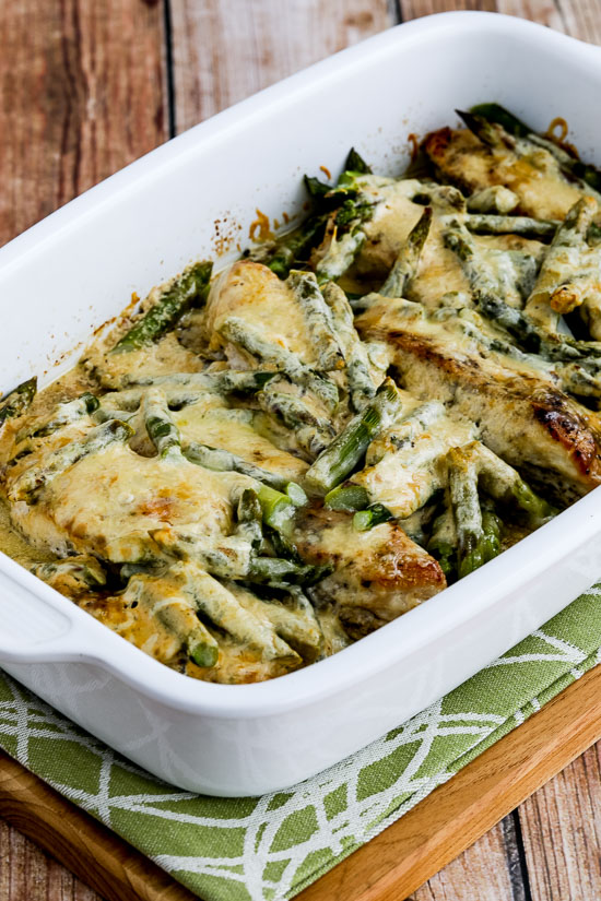 Chicken and Asparagus with Three Cheeses