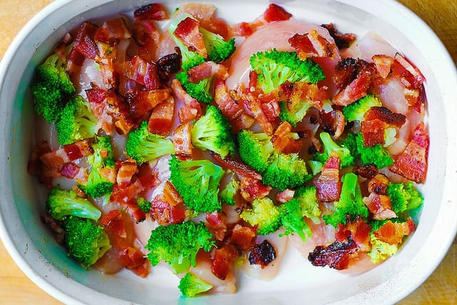 best bacon chicken, broccoli chicken, broccoli bacon chicken bake, cheddar chicken casserole