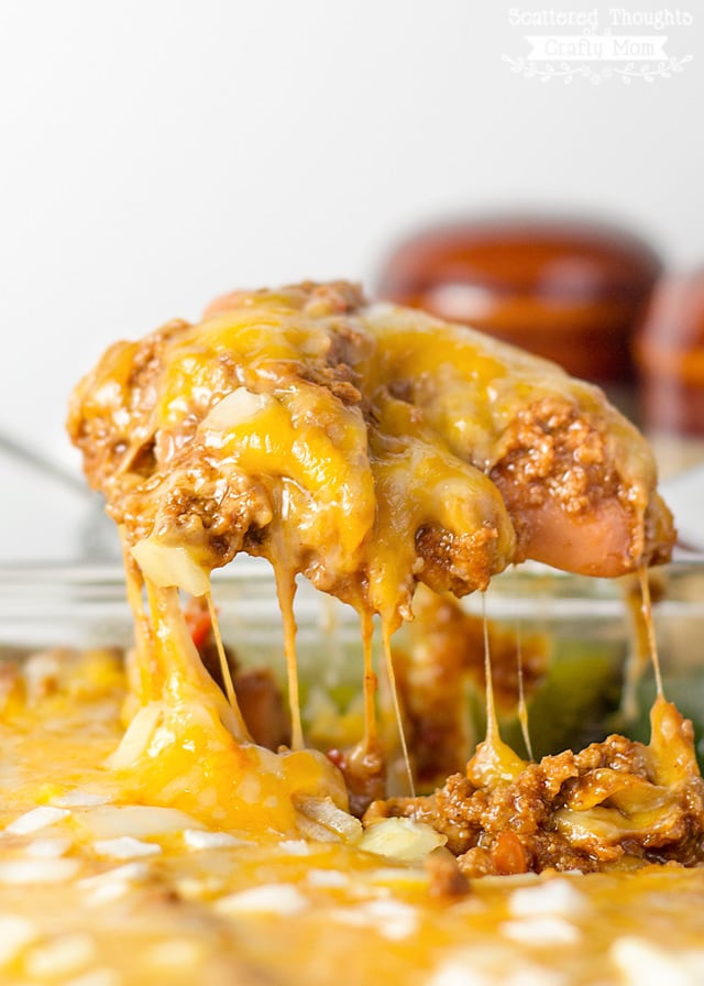 Low Carb Chili Dog Casserole: Ditch the carbs with this Low Carb Chili Dog Bake!