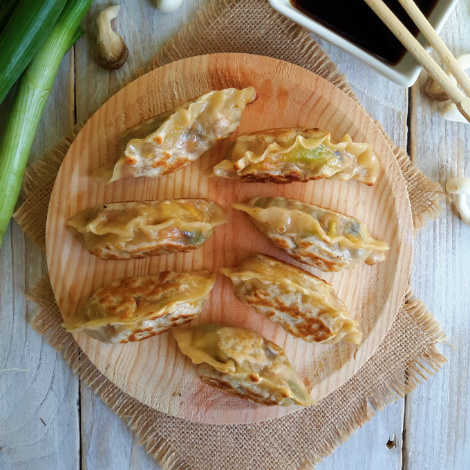 Delicious vegan potstickers. Don't be intimidated, they're easy! You can even make your own wonton wrappers to be sure that they are free from all animal products. 